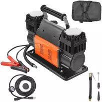 Nešiojamas Padangų Pripūtiklis, Dvigubo Cilindro Kompresorius 12V 150 PSI Automobiliams, Kemperiams, Dviračiams, Kamuoliams, Greitas Pripūtimas