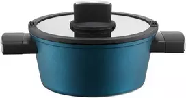 Aliuminio puodas su dangčiu Azzurro 24 cm 4 l AMBITION