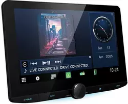 Automagnetola JVC KENWOOD, DMX9724XDS 1-DIN AV grotuvas su 10.1" ekranu, Bluetooth