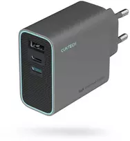 Cuktech CUKAD653EUGR 65W GaN Wall Charger 2 x USB-C 1 x USB-A – pilkos spalvos