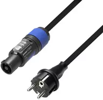 Adam Hall 8101PCON0300 - maitinimo kabelis CEE 7/7 - Powercon 1.5mm² 3.0m