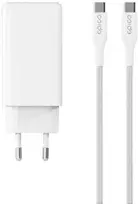 Epico UltraBoost GaN 100W galios greitasis įkroviklis EA100 + 1,2 m USB-C laidas - baltas