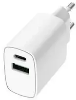 Musthavz GoEasy PD Charger USB-A + USB-C 20W, baltas
