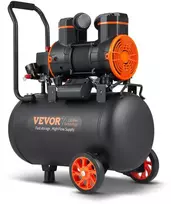 Tyliai veikiantis oro kompresorius 35 L, 1800W, be alyvos, nešiojamas, automobilių remontui, padangų pripūtimui, dažymui