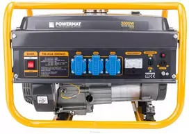 Nešiojamas generatorius 3000W, 230V AC ir 12V DC, AVR įtampos stabilizatorius, namams, sodui, statyboms, avarinis maitinimo šaltinis