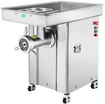 Komercinė elektrinė mėsmalė 16.6kg/min, 4000 W, nerūdijančio plieno, pramoninė, dešrų kimštuvas, mėsos malimo mašina, galinga