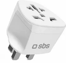 SBS UK kelioninis adapteris – universalus – baltas