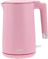Elektrinis virdulys 1,5 l, vėsus paviršius, 2200 W, rožinis virdulys, belaidis virdulys