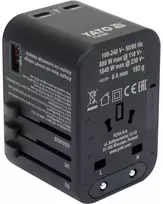 Universalus kelioninis adapteris su USB-C PD 65W, greitas įkroviklis, adapteris kelionėms