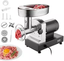 Komercinė elektrinė mėsmalė, 750W didelio našumo dešrų kimšimo aparatas, 14 kg/min našumas, nerūdijančio plieno mėsmalė virtuvei, restoranui, mėsinei