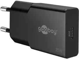 Goobay USB-C™ PD GaN plonas greitasis įkroviklis (25 W)