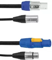 Kombinuotas kabelis Eurolite DMX P-Con/3-pin XLR, 1,5m
