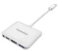 „PremiumCord“ keitiklis USB-C į HDMI2.0+USB3.0+Audio+PD (skirtas „iPad Pro“)