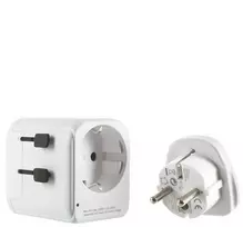 Jungtine Karalyste Kelioninis adapteris Lifeventure USB UK- World Travel Adapteris