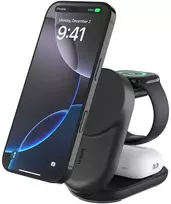 Belkin Įkroviklis magnetyczna Qi2 25W, 3w1, składana, maitinimo šaltinis 45W, juoda