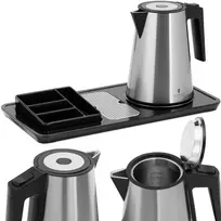 Royal Catering Hotelowy komplektas powitalny virdulys elektrinis su tacą 1,2 l 1800 W sidabrinė