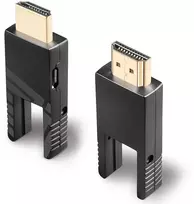 HDMI Laidas - LINDY Šviesolaidinis Hibridinis Micro-HDMI 4K60 Laidas, 18Gbps, Atsparus Micro-HDMI, HDMI, DVI, 100 m, Juodas
