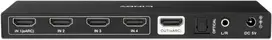 HDMI Jungiklis - LINDY 4 Prievadų HDMI Jungiklis, 8K@60Hz, 48Gbit/s, Juodas