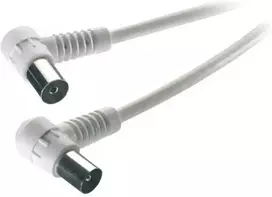 Vivanco antenos kabelis su kampu 1,5 m, baltas
