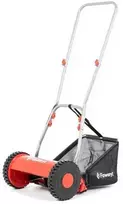Rankinė vejapjovė mažam sodui, 30 cm pjovimo plotis. Stumdoma žoliapjovė, mechaninė vejapjovė