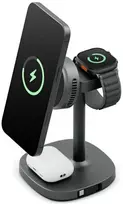 Įkrovimo stotelė Energea MagArctic Stand 4in1 Qi2 su aušintuvu and cable graphite