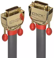Vaizdo Kabelis - LINDY Gold LIne DVI-D SLD Dual Link Kabelis, M/M, 2560x1600, 60Hz, 15 m, Pilkas