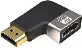„Fuj:tech“ itin didelės spartos HDMI 90° kampo adapteris, 2 versija