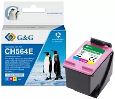 G&G suderinamas rašalas / kasetė su CH564EE, HP 301XL, NH-RC564C, spalvota, 18 ml, ml
