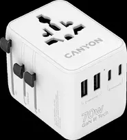 CANYON kelioninis adapteris OnTour 70 EU/JK/JAV/Australija 70W, baltas