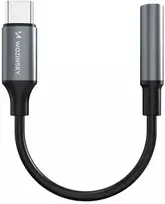 Wozinsky WACM-01 USB-C Adapteris - 3.5mm Mini Jack - Juodas