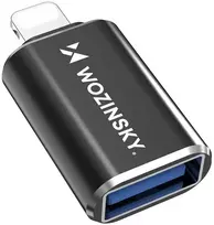 Wozinsky WALA-01 „Lightning“ į USB-A OTG adapteris – juodas