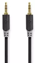 Nedis Stereo Audio kabelis jack 3.5 mm (M) - jack 3.5 mm (M) 0.50 m juoda