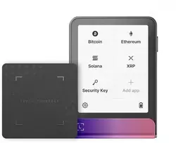 Aparatinė piniginė kriptovaliutoms Ledger Flex Crimson Magenta Crypto Hardware su atstatymo raktu