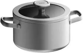 BergHOFF 20 cm troškintuvas su dangčiu - Graphite serija su stikliniu dangčiu, išlaikančiu drėgmę ir skonį