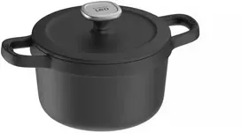 BergHOFF 20 cm troškintuvas su dangčiu - Graphite ketaus serija su laistymo dangčiu lėtam gaminimui