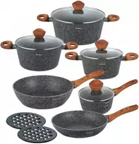 Klausberg KB-7242 granito puodų rinkinys - 12 dalių nelimpantys puodai