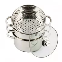 Garų puodas King Hoff Kinghoff KH-3328 nerūdijančio plieno garintuvų rinkinys, 4 dalys, 22 cm