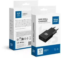BlueStar Telefono įkroviklis Blue Star Slim GaN USB C QC4.0 PD 3A 20W TFK-SC-20WPD juodas