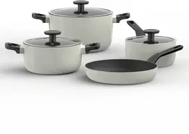BergHOFF Glints Sage 7 dalių nelipnus puodų rinkinys