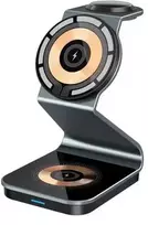 1st Cool Įkroviklis 1stCOOL Wireless QI kroviklis stotelė 3v1, 21W, MagSafe, USB-C, juoda