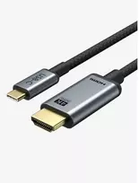 Cabletime CT-C160-PU31-CMHD4-S1.8, 1.8 m, Thunderbolt 3, HDMI, Kištukas, Kištukas, Tiesus