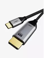 Cabletime CT-C160-PU31-CMDP2-S1.8, 1.8 m, USB C tipo, DisplayPort, kištukas, kištukas, tiesus