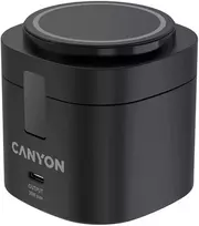 Canyon 4 viename belaidis įkrovimo stovas, maks. 30 W, dydis: 70 x 70 x 70,3 mm, svoris: 414 g, su 65 W įkrovikliu ir 1 m laidu, juodas