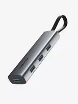 Cabletime USB-C šakotuvas, 4x USB-A prievadai, USB 3.2 Gen 1, 5Gbps, Space