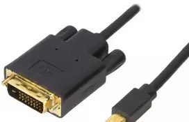 Mercodan 932509, 5 m, DVI, Mini DisplayPort, Kištukas, Kištukas, Auksinis