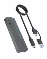 Raidsonic Icy Box M.2 SATA/NVMe SSD Enclosure with USB 3.2 Gen 2 Type-C and RGB light | Garantija IB-1826MCL-CU31 mėn.