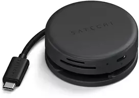 Adapteris HUB 7in1 USB C Satechi Multiport ST-POTG7C midnight juodas