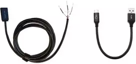 Ochno O-RS232-200-1, Kabelio adapteris, Juodas, 2 m, RS232, USB A - USB C, Tiesus, Kištukas