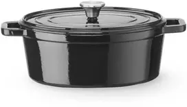 Hendi Emaliuotas ketaus puodas, ovalus, 4,4 l, 365x290x115 mm