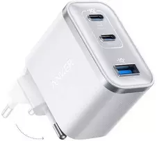 Įkroviklis Anker Nano (70W, 3 lizdai) baltas be kabelio